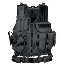 Leapers 547 Law Enforcement Tactical Vest Left Handed - Black