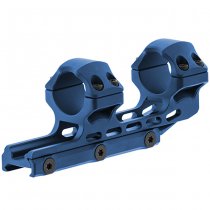 Leapers Accu-Sync 1 Inch High Profile 34mm Offset Mount - Blue