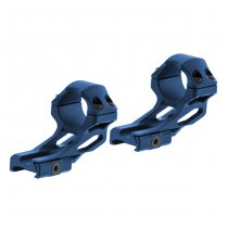 Leapers Accu-Sync 1 Inch High Profile 37mm Offset Rings - Blue