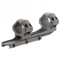 Leapers Accu-Sync 1 Inch Medium Profile 50mm Offset Mount - Gunmetal