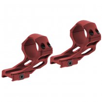 Leapers Accu-Sync 30mm High Profile 37mm Offset Rings - Red