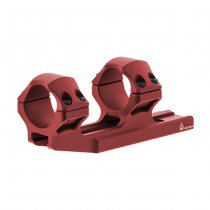 Leapers Accu-Sync 30mm Medium Profile 34mm Offset Mount - Red