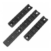 Leapers G36 Picatinny Rail Set 1 Long 2 Short - Black