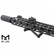 Leapers M-Lok Ultra Slim Angled Foregrip - Black