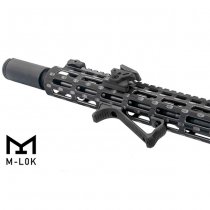 Leapers M-LOK Ultra Slim Angled Foregrip - Black