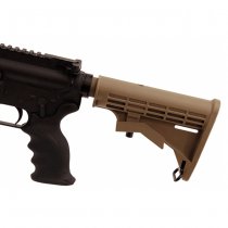 Leapers Pro AR15 6-Position Mil-Spec Stock Assembly - Dark Earth