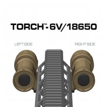 Reptilia Torch 18650 M-LOK Left - Tobacco