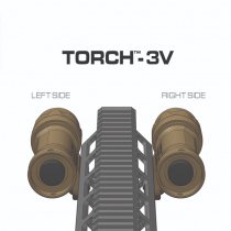 Reptilia Torch 3V/CR123 M-LOK Right - Black