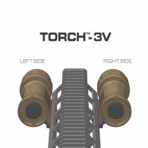 Reptilia Torch 3V/CR123 M-LOK Left - Black
