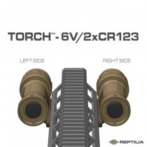Reptilia Torch 6V/CR123 M-LOK Left - Black