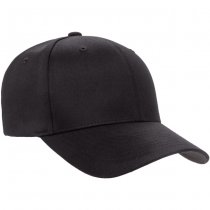Flexfit Wooly Combed Cap - Black Black - XS/S