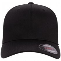 Flexfit Wooly Combed Cap - Black Black - L/XL