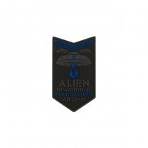 JTG Alien Invasion Tactical Unit Rubber Patch - Blue