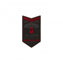 JTG Alien Invasion Tactical Unit Rubber Patch - Red