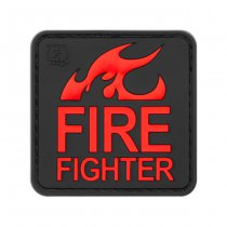 JTG Fire Fighter Rubber Patch - Blackmedic