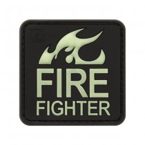 JTG Fire Fighter Rubber Patch - Glow in the Dark