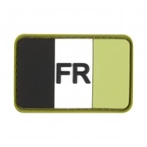 JTG France Flag Rubber Patch - Forest