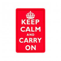 JTG Keep Calm Rubber Patch - Colored