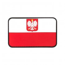 JTG Poland Flag Rubber Patch - Colored