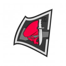 JTG Rebel Skull Rubber Patch - Colored