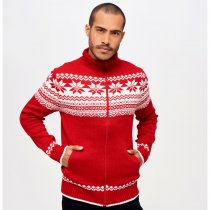 Brandit Cardigan Norweger - Red - XL