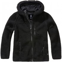 Brandit Ladies Teddyfleecejacket Hood - Black - L