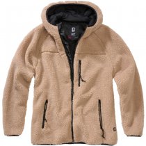 Brandit Ladies Teddyfleecejacket Hood - Camel