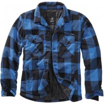 Brandit Lumberjacket - Black / Blue - S