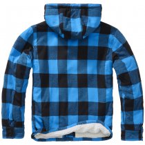 Brandit Lumberjacket Hooded - Black / Blue - S
