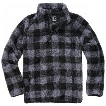 Brandit Teddyfleece Troyer - Black / Grey - L