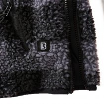 Brandit Teddyfleece Worker Pullover - Black / Grey - 2XL