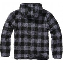 Brandit Teddyfleece Worker Pullover - Black / Grey - 4XL