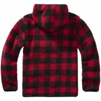 Brandit Teddyfleece Worker Pullover - Red / Black - 3XL