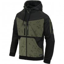 Helikon Rogue Tactical Hoodie FullZip - Black / Desert Night Camo - 3XL