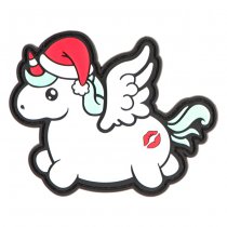 JTG Christmas Unicorn Rubber Patch - Color