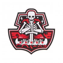 JTG Ghost Ship Skull Rubber Patch - Color