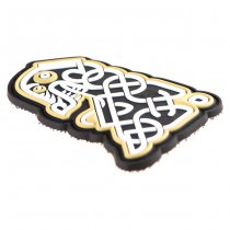 JTG Northman Tribal Dragon Ship Head Rubber Patch - Color