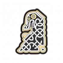 JTG Northman Tribal Dragon Ship Head Rubber Patch - Color