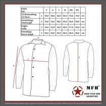MFHHighDefence ATTACK Shirt Long Sleeve Teflon Ripstop - Black - XL
