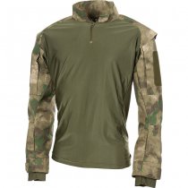 MFHHighDefence US Tactical Shirt Long Sleeve - HDT Camo FG - S