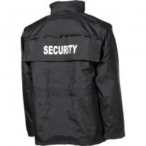 MFH SECURITY Waterproof Parka - Black - S