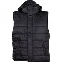 MFH Lined Vest & Detachable Hood - Black - S