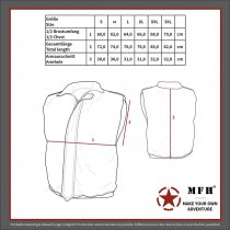 MFH Lined Vest & Detachable Hood - Olive - M