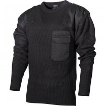 MFH BW Pullover Chest Pocket Polyacryl - Black - 50