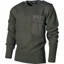 MFH BW Pullover Chest Pocket Polyacryl - Olive - 56