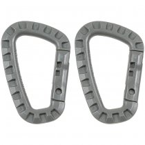 MFH Carabiner Plastic 85 mm 2 pcs - Foliage Green