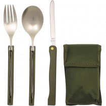MFH Camping Cutlery Set - Olive