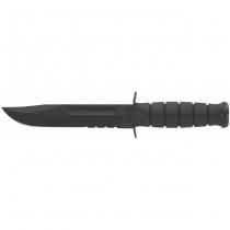 Ka-Bar Fighting Utility Knife Serrated Blade & Hard Plastic Sheath - Black