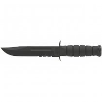 Ka-Bar Fighting Utility Knife Serrated Blade & Leather Sheath - Black