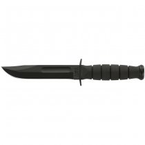 Ka-Bar Short Fighting Utility Knife Plain Clip Point Blade & Hard Plastic Sheath